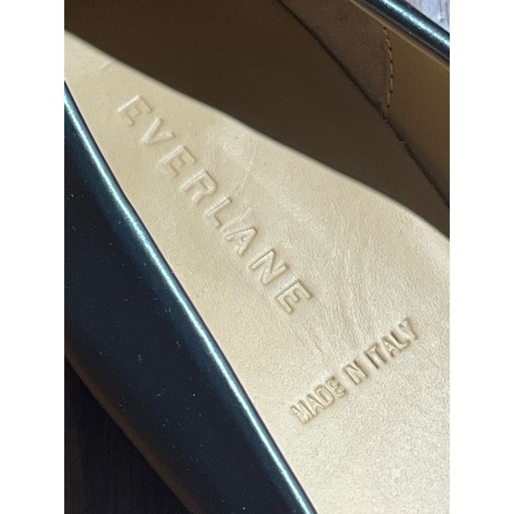 Everlane The Modern Point in Black Leather New Womens Flats Oxfords - Picture 13 of 16